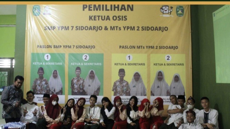 Inilah Jadwal pesta demokrasi Pemilihan Pengurus OSIS SMP YPM 7 & MTs YPM 2  Sidoarjo masa bakti 2026/2027